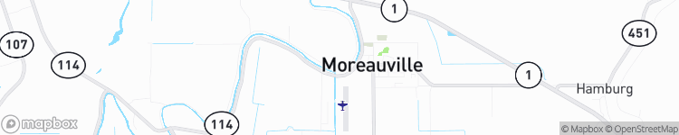 Moreauville - map