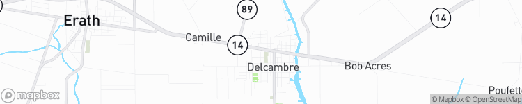 Delcambre - map