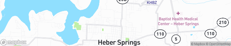 Heber Springs - map