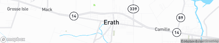 Erath - map
