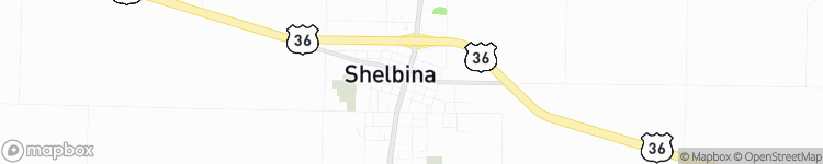 Shelbina - map