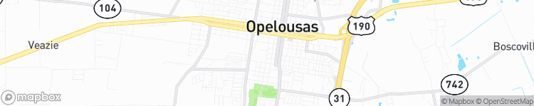 Opelousas - map