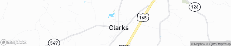 Clarks - map