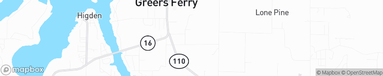 Greers Ferry - map