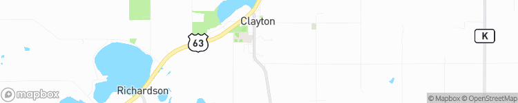 Clayton - map
