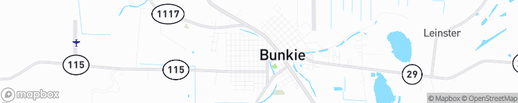 Bunkie - map