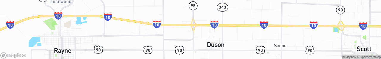 Lucky Deuces Truck Stop - map