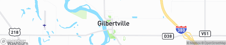 Gilbertville - map