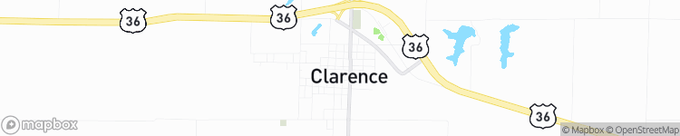 Clarence - map