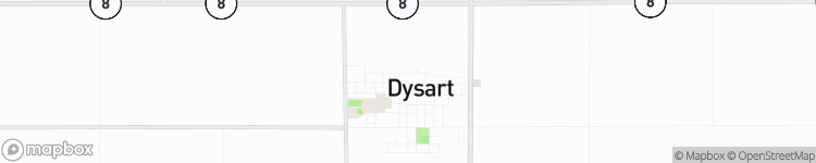 Dysart - map