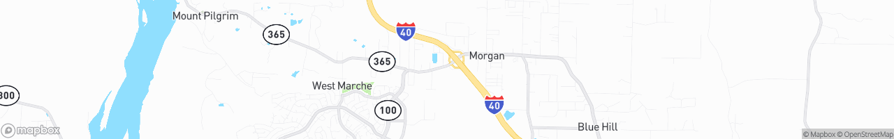 Morgan Shell Truck Stop - map