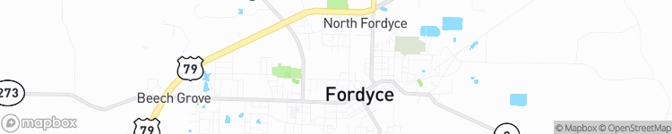 Fordyce - map