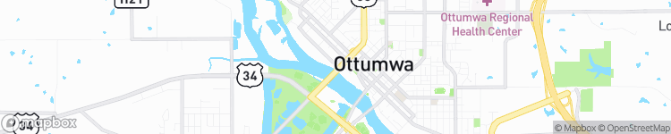 Ottumwa - map