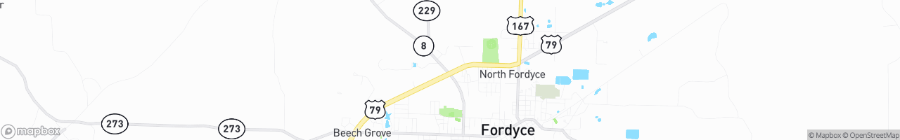 Fordyce Food Mart - map