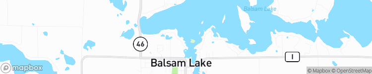 Balsam Lake - map