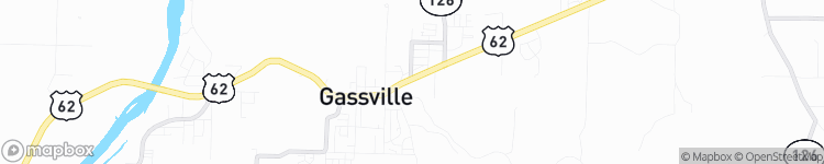 Gassville - map