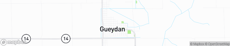 Gueydan - map