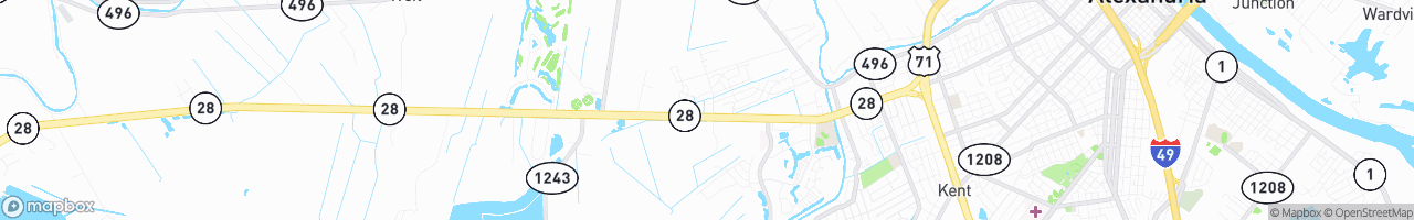 Hwy 28 West Truck Stop - map