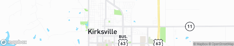 Kirksville - map