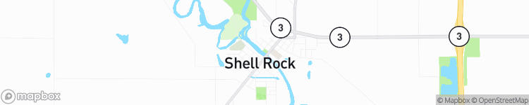 Shell Rock - map