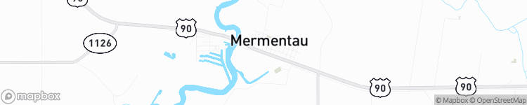 Mermentau - map