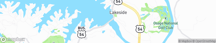 Lake Ozark - map