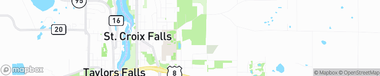 Saint Croix Falls - map