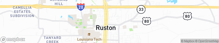 Ruston - map