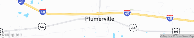 Plumerville - map