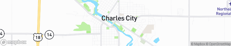 Charles City - map