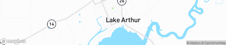 Lake Arthur - map