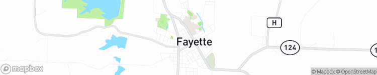 Fayette - map