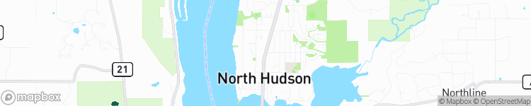North Hudson - map