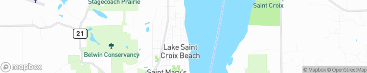 Lake Saint Croix Beach - map