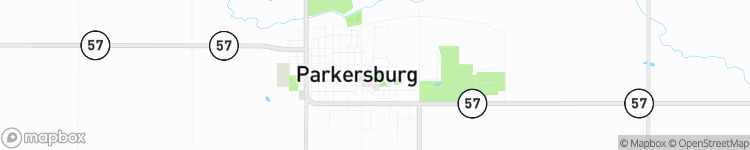 Parkersburg - map