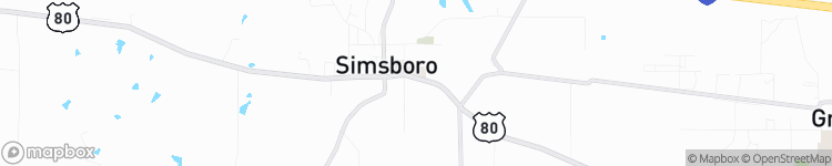 Simsboro - map