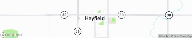 Hayfield - map