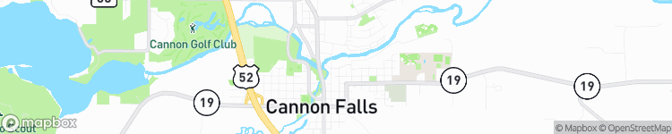 Cannon Falls - map