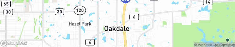 Oakdale - map