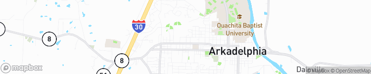 Arkadelphia - map