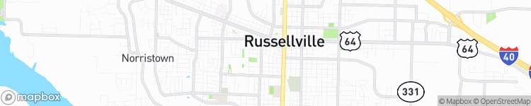 Russellville - map