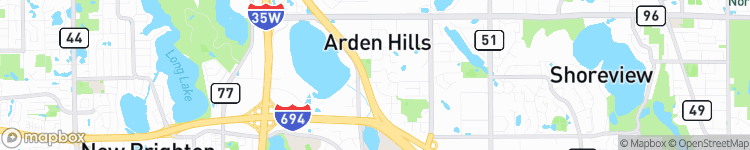 Arden Hills - map
