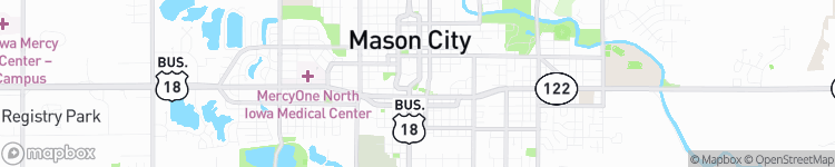 Mason City - map