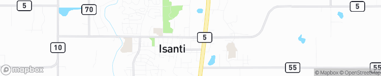 Isanti - map