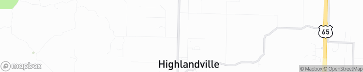 Highlandville - map