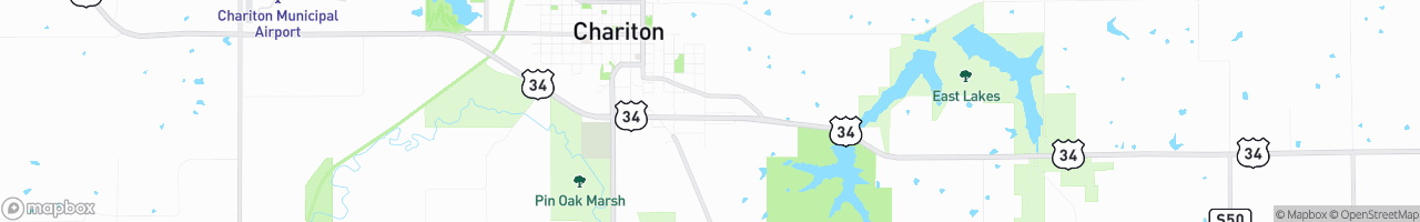 Elliott's Chariton Amoco - map