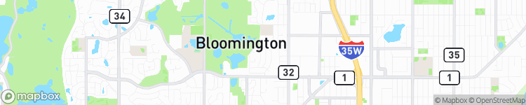 Bloomington - map