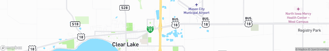 Iowa Truckstop - map