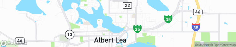 Albert Lea - map
