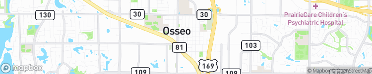 Osseo - map